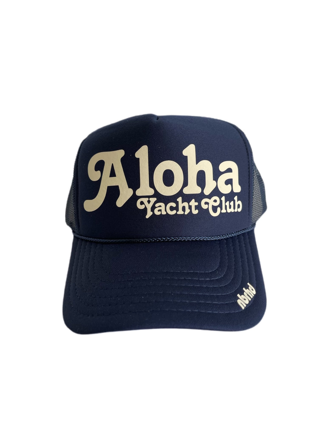 Salty Navy ALOHA NBRHD Foam Trucker